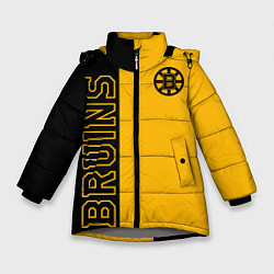 Куртка зимняя для девочки NHL BOSTON BRUINS, цвет: 3D-светло-серый