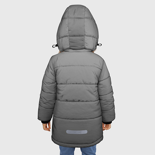 Зимняя куртка для девочки Valheim викинг на свине / 3D-Светло-серый – фото 4