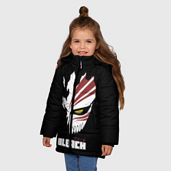 Куртка зимняя для девочки BLEACH MASK, цвет: 3D-черный — фото 2