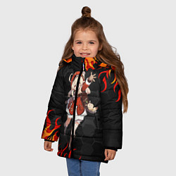 Куртка зимняя для девочки Genshin Impact - Klee, цвет: 3D-черный — фото 2