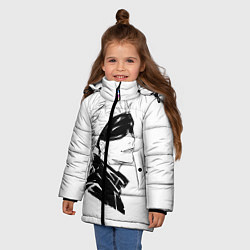 Куртка зимняя для девочки Smile Jujutsu kai, цвет: 3D-черный — фото 2