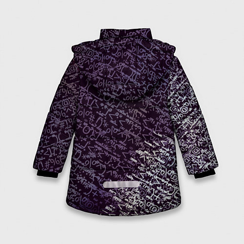 Зимняя куртка для девочки SYMBOL / 3D-Черный – фото 2