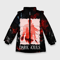 Куртка зимняя для девочки DARKSOULS GAME, цвет: 3D-черный
