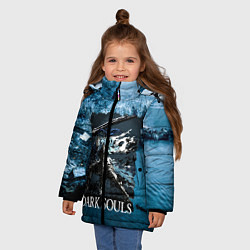 Куртка зимняя для девочки DARKSOULS Project Dark, цвет: 3D-черный — фото 2