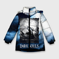 Куртка зимняя для девочки DARKSOULS WINTER, цвет: 3D-черный
