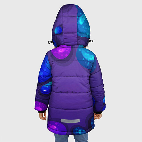 Зимняя куртка для девочки Сквик Squeak Brawl Stars / 3D-Красный – фото 4