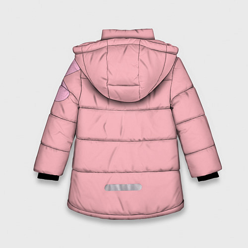 Зимняя куртка для девочки Sticker boom! / 3D-Черный – фото 2