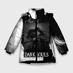 Куртка зимняя для девочки DARKSOULS ТЁМНЫЙ РЫЦАРЬ, цвет: 3D-черный