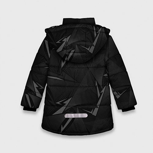 Зимняя куртка для девочки Valheim строгий викинг / 3D-Черный – фото 2