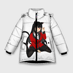 Куртка зимняя для девочки Jabami Yumeko, цвет: 3D-черный