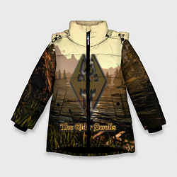 Куртка зимняя для девочки The Elder Scrolls Online, цвет: 3D-черный