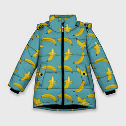 Зимняя куртка для девочки Бананы Мятная