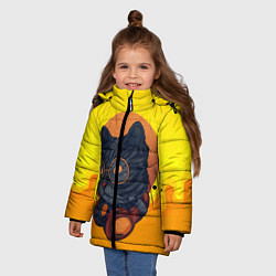 Куртка зимняя для девочки D j Cat Кот диджей, цвет: 3D-черный — фото 2