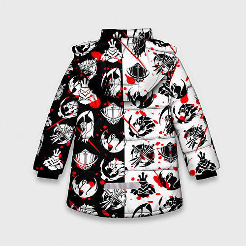 Зимняя куртка для девочки SOLO LEVELING ГИЛЬДИИ / 3D-Черный – фото 2