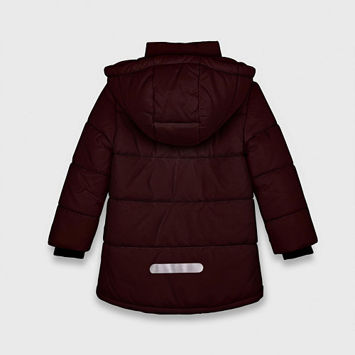 Зимняя куртка для девочки Кусь пиранья / 3D-Черный – фото 2