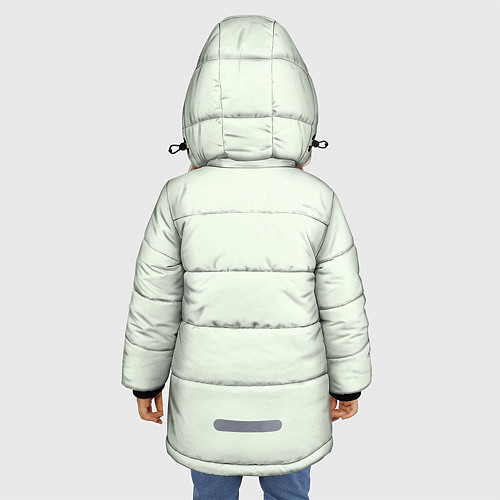 Зимняя куртка для девочки Крокодил панк / 3D-Светло-серый – фото 4