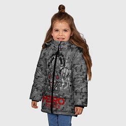 Куртка зимняя для девочки Metro Stalker, цвет: 3D-черный — фото 2