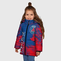 Куртка зимняя для девочки ФК ПСЖ PARIS SAINT GERMAIN, цвет: 3D-черный — фото 2