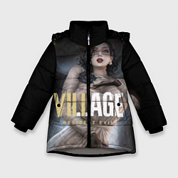 Куртка зимняя для девочки Леди Альсина Димитреску, цвет: 3D-светло-серый
