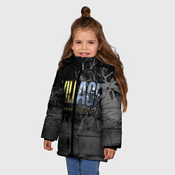 Куртка зимняя для девочки Resident Evil Village, цвет: 3D-черный — фото 2