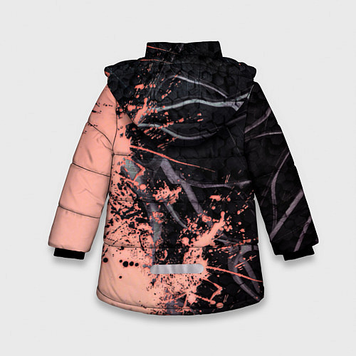 Зимняя куртка для девочки MGR - Nanomachines Son / 3D-Черный – фото 2