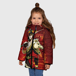 Куртка зимняя для девочки Hades Zagrei, цвет: 3D-светло-серый — фото 2