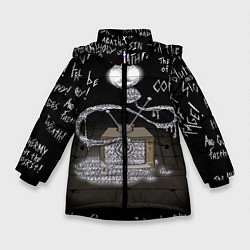 Куртка зимняя для девочки The Binding of Isaac Dogma, цвет: 3D-черный