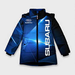 Куртка зимняя для девочки Subaru цвета 3D-черный — фото 1