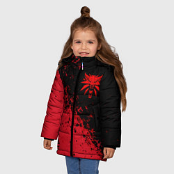 Куртка зимняя для девочки THE WITCHER 3, цвет: 3D-черный — фото 2