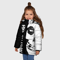 Куртка зимняя для девочки MISFITS 1, цвет: 3D-светло-серый — фото 2