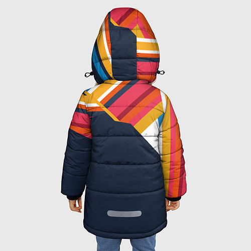 Зимняя куртка для девочки МАНЧЕСТЕР СИТИ 2021 / 3D-Красный – фото 4