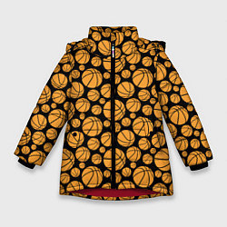 Зимняя куртка для девочки Баскетбольные Мячи