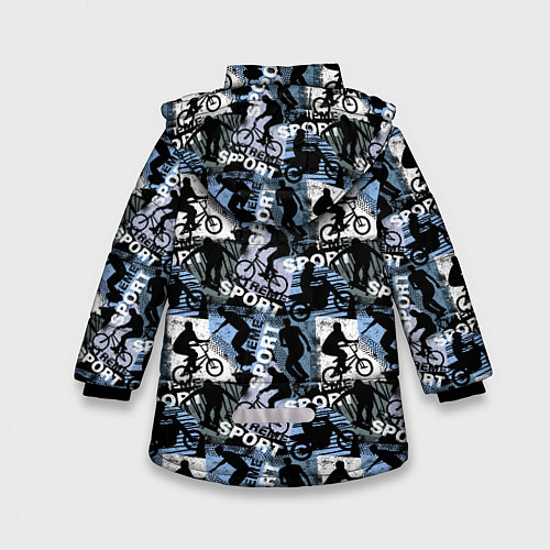Зимняя куртка для девочки SPORT / 3D-Черный – фото 2