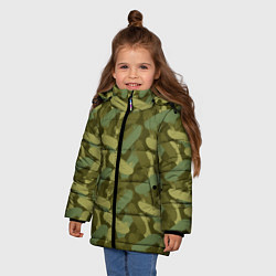Куртка зимняя для девочки Скейтборды, цвет: 3D-черный — фото 2