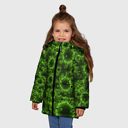 Куртка зимняя для девочки COVID 3D, цвет: 3D-черный — фото 2