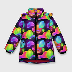 Зимняя куртка для девочки Ночные фонарики-светлячки