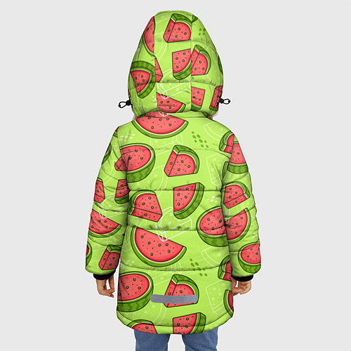 Зимняя куртка для девочки Арбузный фреш / 3D-Красный – фото 4