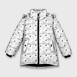 Куртка зимняя для девочки JUDO, цвет: 3D-черный