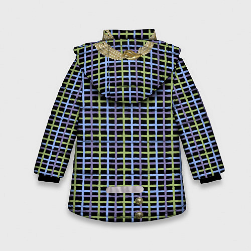 Зимняя куртка для девочки Аля Шанэль / 3D-Черный – фото 2