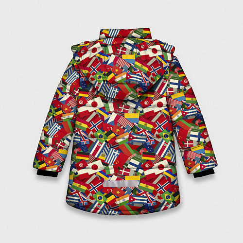 Зимняя куртка для девочки Страны Мира / 3D-Черный – фото 2
