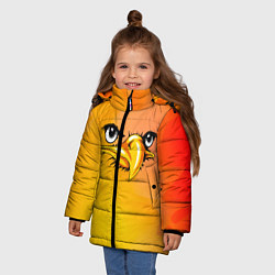 Куртка зимняя для девочки Орёл 3d, цвет: 3D-черный — фото 2