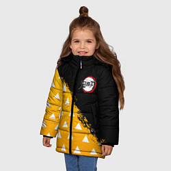 Куртка зимняя для девочки КОСТЮМ ЗЕНИЦУ ZENITSU KNY, цвет: 3D-черный — фото 2