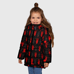 Куртка зимняя для девочки DEAD SPACE МЁРТВЫЙ КОСМОС, цвет: 3D-черный — фото 2