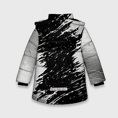 Зимняя куртка для девочки THE WITCHER LOGO STEEL / 3D-Светло-серый – фото 2