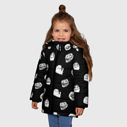 Куртка зимняя для девочки Trollolo, цвет: 3D-черный — фото 2