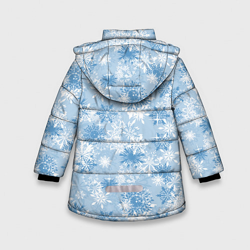 Зимняя куртка для девочки Морозец / 3D-Черный – фото 2