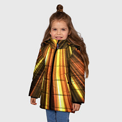 Куртка зимняя для девочки Vzlet, цвет: 3D-черный — фото 2