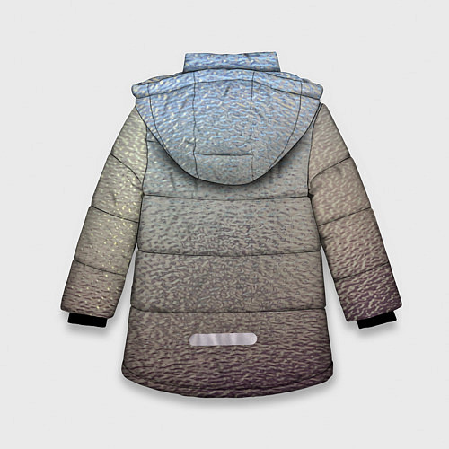 Зимняя куртка для девочки Металликскин / 3D-Черный – фото 2