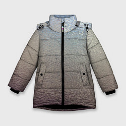 Куртка зимняя для девочки Металликскин, цвет: 3D-черный
