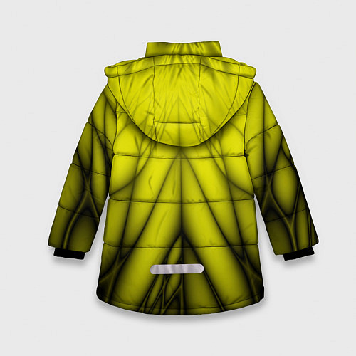Зимняя куртка для девочки Абстракция 535 / 3D-Черный – фото 2